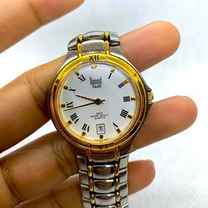 Dumont saab vintage watch silver gold